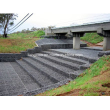 Venda quente Galvanized e caixa revestida do Gabion do PVC